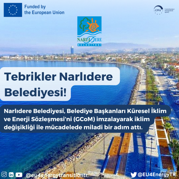 Narlıdere Municipality Strengthens Its Commitment to Sustainability by Signing the GCoM!